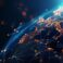 Dynamic,Digital,World,Map,Emphasize,Western,Europe,Continental,For,Ai